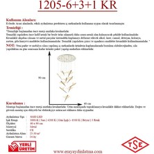 Eray Aydınlatma 1205-10 10lu Krom Sarkıt Led Avize(Beyaz Işık -Sarı Işık - Gün Işığı)