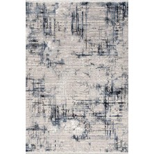 Romans Halı Çam Halı Norm 6214 Mavi Romans Halı Modern Desenli Makine Halısı