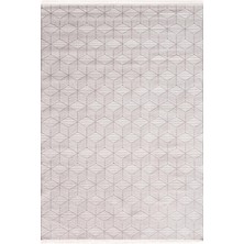 Romans Halı Çam Halı Norm 6211 Beyaz Romans Halı Modern Desenli Makine Halısı