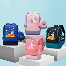 Pasifix Ilkokul Öğrencileri Karikatür Anime Sırt Çantası (Yurt Dışından) (Yurt Dışından)