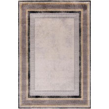 Romans Halı Çam Halı Naturel 1705 Gri Sarı Romans Halı Modern Desenli Makine Halısı