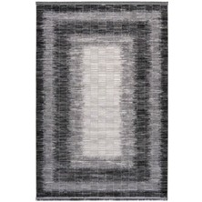 Romans Halı Çam Halı Norm 6217 Gri Romans Halı Modern Desenli Makine Halısı