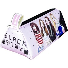 OneSize Kalem Kutusu Black Pink Üçgen Tasarım Vegan Deri (Kalemlik)
