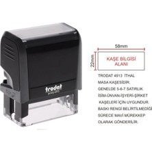 Trodat 4913 - Firma - Şirket Kaşesi - Yazısı Dahil 4913