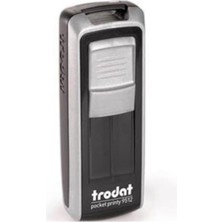 Trodat Cep Kaşe P4 47X18 mm Gümüş Mavi Keçe 9512