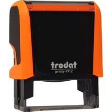 Trodat 4912 Neon Turuncu Gövde Mavi Keçe Kaşe