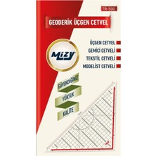 Mizy Geoderik Üçgen Cetvel / TR-500