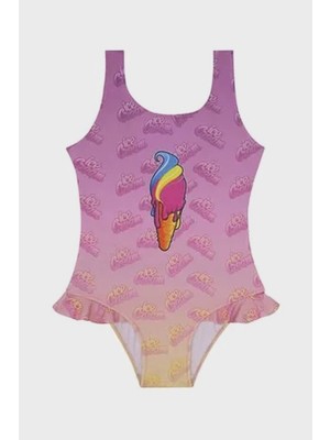 Slipstop Gelato Kalın Askılı Kolay Kuruyan Uv Korumalı Fırfırlı Mayo Kız Çocuk Mayo SM22110210