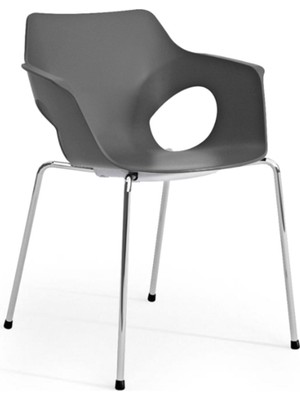 Rapido Ole Plastik Sandalye-Siyah