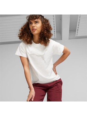 Puma Her Kadın Beyaz Tişört (676000-02)