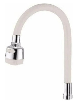 Emka Fonksiyonlu Silikonlu Kubar Kuğu Eviye Mutfak Bataryası Borusu Emka Beyaz