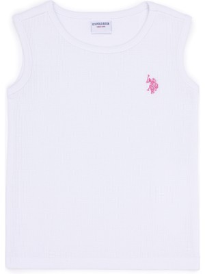 U.S. Polo Assn. Kız Çocuk Beyaz Tişört 50263692-VR013
