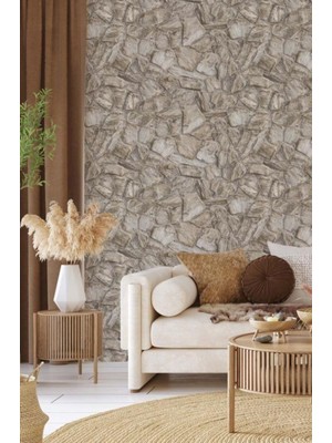 İnci Concept Adawall Roka 23114-1 Modern Taş Desen Duvar Kağıdı 16,50 M²