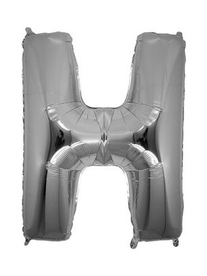 Benim Marifetlerim H Harfi Gümüş Folyo Balon 40 Inch 90 cm