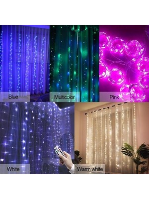 Bestone 3000 X 3000 Mm 300 Leds Usb Perde Işık Bakır Tel (Yurt Dışından)