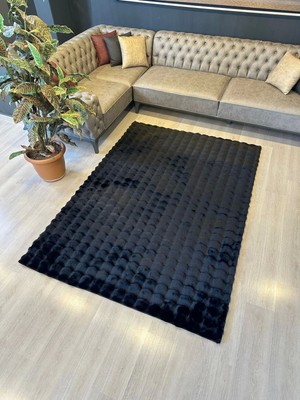 Hoom Rugs Bubble Tavşan Post Siyah