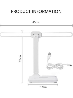 Bestone Çift Başlı Şarj Edilebilir 4000mah Masa Lambası (Yurt Dışından)