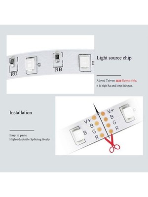 Bestone Led Şerit Işık 3528 300 Led Işık Şeridi Esnek 5 M Kırmızı (Yurt Dışından)