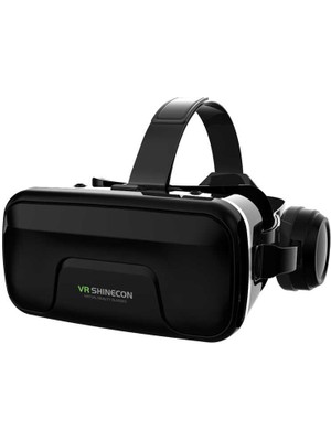 VR SHINECON Sanal Gerçeklik Gözlüğü Kulaklıklı 3D Vr Filmler Video Oyunları Tüm Telefonlara Uyumlu
