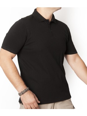 YDS Professional Polo T-Shirt -Siyah (Profesyonel Kisa Kollu Polo T-Shirt)