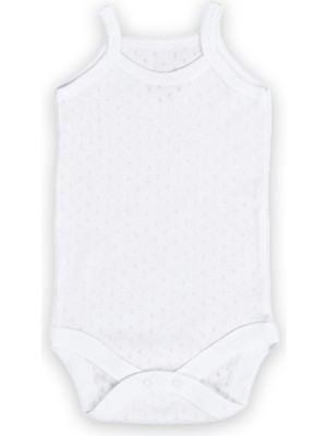 Novibaby Jakarlı İp Askılı Bebek Atlet Body Zıbın Çıtçıtlı 100% Pamuk