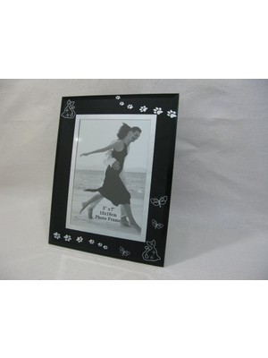 Es Dekor Lun Art Cats By Luyano Siyah Çerçeve 13X18CM Dikey Cam Ayna 5X7INCH Photo Frame