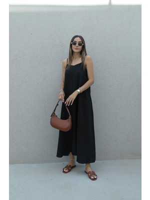 Havoş Siyah Askılı Perfect Elbise