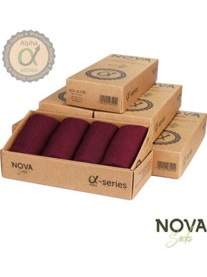 Nova Socks Bambu Erkek Soket Dikişsiz 4'lü Çorap Alpha Serisi