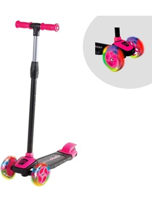 Scooter Cool Whells Işıklı 3 Tekerlekli Twist Pembe