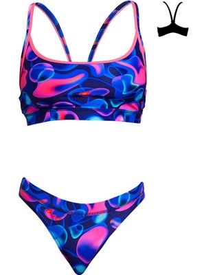 Funkita Liquid Lights Bikini Takımı, Alt, Üst Takım Kadın Bikini