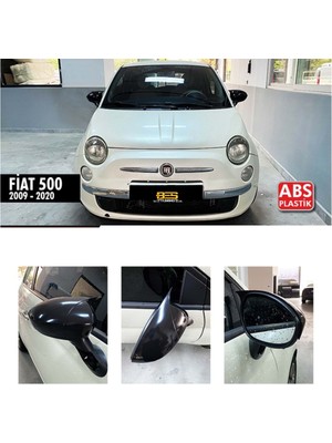 Fiat 500 Batman Yarasa Ayna Kapağı Piano Black / 2014 Sonrası