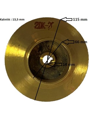 Al-Mak Santrifüj 2 Hp Salyangoz Pompa Bronz Su Fanı-Su Pervanesi- Çap 115 mm