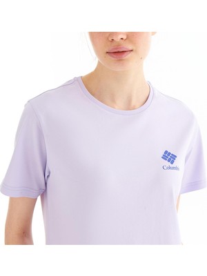 Columbia Csc W Stacked Mini Gem Logo Lila T-Shirt