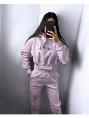 Nike Sportswear Swoosh Fleece Kadın Kapüşonlu Sweatshirt  DR5613-530  Sadece Üst