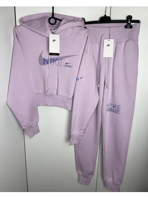 Nike Sportswear Swoosh Fleece Kadın Kapüşonlu Sweatshirt  DR5613-530  Sadece Üst