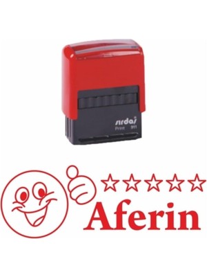 Hepenuygun 2 Adet Aferin Öğretmen Kaşesi Kırmızı Renk 10 x 26,5 mm Ölçüler