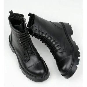 Bulls & Gulls Kadın Bağcıklı Bot Hakiki Deri Kauçuk Taban