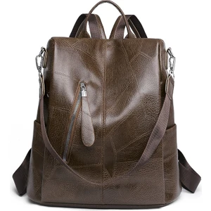 Ruyi Shop Kadın Pu Yumuşak Deri Sırt Çantası (Yurt Dışından)