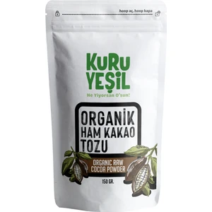 150 gr Doğal Kuru Yeşil Ham Kakao Tozu - Magnezyum ve Mineral Zengini, Katkı Maddesi İçermeyen, Taze Çekilmiş, El Yapımı