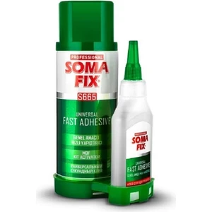 400 + 100 ml Şeffaf Süper Hızlı Yapıştırıcı Çift Komponentli Şok Mdf Kit
