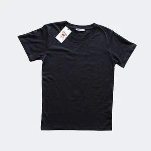 Canary and Tiger Erkek Siyah Basic %100 Pamuk Bisiklet Yaka Regular Fit Kısa Kollu T-Shirt