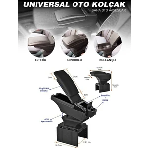 NKT GROUP Kol Dayama Universal Sürgülü Siyah Kolçak