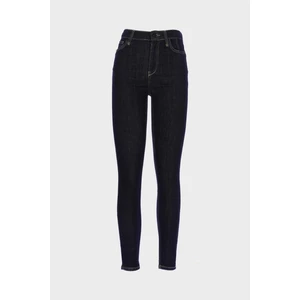 Cross Jeans Judy Koyu Mavi Yüksek Bel Skinny Fit Patı Fermuarlı Jean Pantolon C 4521-162