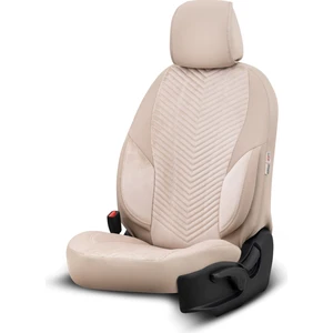 Advanced Design Özel Tasarım Premium Süet-Deri Ekstra Destekli Universal Oto Koltuk Kılıfı Tam Set