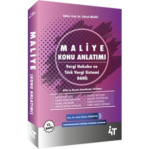 4T Yayınları 4t Maliye Konu Anlatımlı Arda Hakan Öğretir 12.baskı