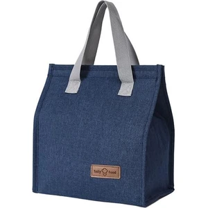 Yalıtımlı Bento Çanta Öğle Yemeği Çantası Su Geçirmez Öğle Yemeği Çantası Ağır Hizmet Cırt Cırt Kapatma (Yurt Dışından)