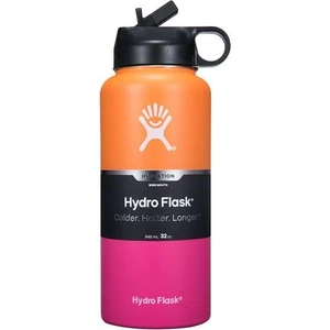 Paslanmaz Çelik Açık Spor Yalıtımlı Su Şişesi Degrade Renk 946 Ml (Yurt Dışından)