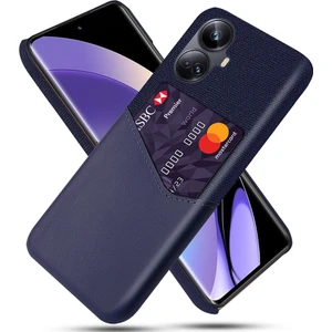 Realme 10 Pro Plus 5g Kart Tutucu Pu Deri Kaplamalı Pc Geri Kılıf Telefon Kapağı (Yurt Dışından)
