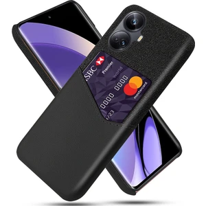 Realme 10 Pro Plus 5g Kart Tutucu Pu Deri Kaplamalı Pc Geri Kılıf Telefon Kapağı (Yurt Dışından)