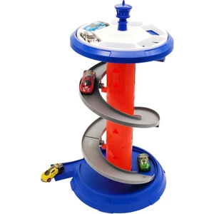 5 Metal Yarış Aracı ve Twister Yarış Yolu Seti Toy-37, Çocuklar Için Spiral Yarış Pisti ve Arabalar